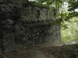 Gryf Castle - The old walls along stairs leading from the lower to the higher castle Gryf Castle - The old walls along stairs leading from the lower to the higher castle