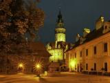 World Heritage Sites in the Czech Republic. Český Krumlov Castle at night World Heritage Sites in the Czech Republic. Český Krumlov Castle at night