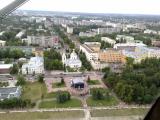 Вид на заволжский район города Твери с высоты птичьего полёта