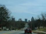Between Guilford College and downtown Greensboro, NC, USA