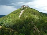 Hrad Točník z věže hradu Žebrák Hrad Točník z věže hradu Žebrák
