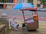 Ice cream seller old woman Ice cream seller old woman