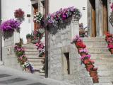 Fiori nel centro storico di Pescocostanzo