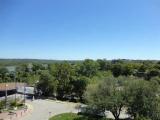 the Missouri River and the Governor's Mansion, from inside the Missouri State Capitol, Jefferson City, MO