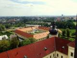 Olomouc, Klášterní Hradisko, pohled z věže 1 Olomouc, Klášterní Hradisko, pohled z věže 1