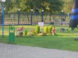 Ukraine. Mariupol. Attractions in park. Ukraine. Mariupol. Attractions in park.