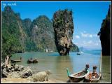 ► James Bond Island (Khao Phing Kan, Tailandia) perfecto equilibrio