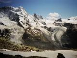 Breithorn und Klein Matterhorn vom Gorner Grat Juli 1999 Breithorn und Klein Matterhorn vom Gorner Grat Juli 1999