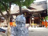住吉大社にて 第四本宮前のうさぎの石像 2012.10.13