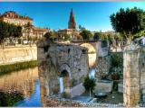 0402 Murcia: Río Segura y antiguo molino.