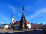 OLOMOUC-THE UPPER SQUARE-VIEW AT THE CITY HALL BUILT IN GOTHIC AND RENAISSANCE STYLES AND THE HOLY TRINITY COLUMN UNESCO WORLD HERITAGE OLOMOUC-THE UPPER SQUARE-VIEW AT THE CITY HALL BUILT IN GOTHIC AND RENAISSANCE STYLES AND THE HOLY TRINITY COLUMN UNESCO WORLD HERITAGE