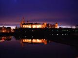 The Royal Castle Wawel with the reflection in the Vistula River