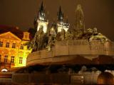 Tyn Church by night