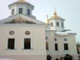 Крестовоздвиженский собор (архитектор И.И. Межецкий, 1819-1823гг), восточная сторона. Крестовоздвиженский женский монастырь. Окский съезд,2а. Нижний Новгород. Крестовоздвиженский собор (архитектор И.И. Межецкий, 1819-1823гг), восточная сторона. Крестовоздвиженский женский монастырь. Окский съезд,2а. Нижний Новгород.