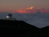 Sunset over Mauna Kea Volcano, Mauna Kea Astronomical Observatory, Hawaii Sunset over Mauna Kea Volcano, Mauna Kea Astronomical Observatory, Hawaii