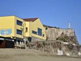 Yellow swimming building