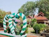 Tourist Information Center in Nan, Thailand. ศูนย์บริการนักท่องเที่ยว จังหวัดน่าน ถ.ผากอง บ้านภูมินทร์ ต.ในเวียง อ.เมืองน่าน จ.น่าน   3/2/2556, 13:29:03  SuthinSoonthorn  GPS: N 18 46.497 E 100 46.318DeDe: 18.77495,100.77197