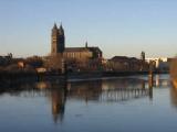 Magdeburg Cathedral, seen across the Elbe River [007684]