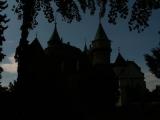 castle Bojnice - big silhouette castle Bojnice - big silhouette