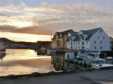 Florø havn i soloppgang Florø havn i soloppgang