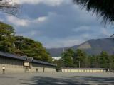 京都御所前からの 右大文字山 京都御所前からの 右大文字山