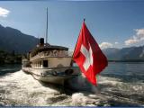 Lake Geneva at Chillon Castle Lake Geneva at Chillon Castle