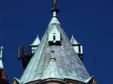 Moszna palace - a tower with a skeleton in a window Moszna palace - a tower with a skeleton in a window