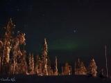 Green glow in Luosto