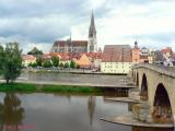 Regensburg - Danube and cathedral of St. Peter Regensburg - Danube and cathedral of St. Peter