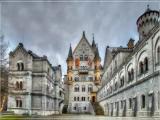 Schloss Neuschwanstein, Innenhof, built 1869-1886 Schloss Neuschwanstein, Innenhof, built 1869-1886
