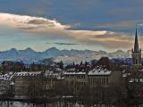 Der Klassiker - Bern, ab der Kornhausbruecke: Altstadt und Berner Alpen © werner daehler Der Klassiker - Bern, ab der Kornhausbruecke: Altstadt und Berner Alpen © werner daehler