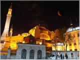 Night view of Hagia Sophia - Istanbul
