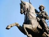 Monumento a Giuseppe Garibaldi e il suo cavallo a La Spezia (Giardini pubblici)