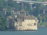 Castillo de Chillon visto desde Montreux.