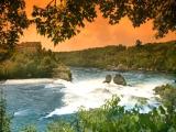 Rheinfall mit Schloß Laufen