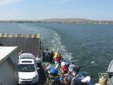 Паром - порт Керчь - порт Кавказ. Вид на Крым. The ferryboat. Ports Kavkaz (Caucasus) & Kirch