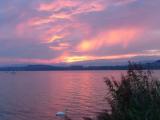Coucher de Soleil sur le Lac de Morat / Sunset on Lake Murten {for Kisha}