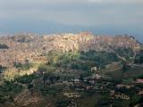 Calascibetta, vista da Enna, Sicilia 
