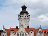 Leipzig - Der Rathausturm mit Wetterfahne - und der Leipziger Löwe - Zentrum! Leipzig - Der Rathausturm mit Wetterfahne - und der Leipziger Löwe - Zentrum!