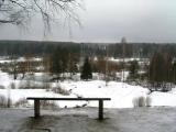 Schelykovo near Kostroma. The dramaturgist Ostrovski own bench. Schelykovo near Kostroma. The dramaturgist Ostrovski own bench.