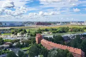 C высоты птичьего полета 2-комнатные апартаменты с панорамным видом, Калининград