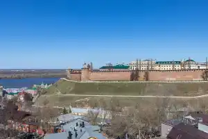 Квартира с панорамным видом на Кремль и слияние рек Волги и Оки, Нижний Новгород