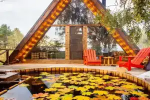 Шале с горячей купелью в Козельском районе