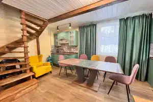 Домик на пруду, банька на дровах