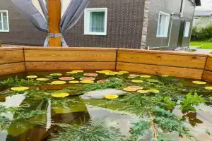 Уютный загородный коттедж с баней, банным чаном, караоке, мангальной зоной