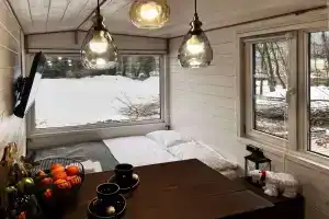 Дом-глэмпинг с видом на горы