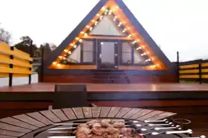 A-frame Терракот домик из дерева