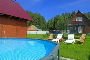 Дом с печным отоплением с видом на Прителецкую тайгу, Артыбаш