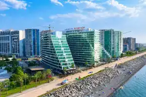 ~ Batumi View • Бирюзовая студия с видом на море • Нулевая линия ~