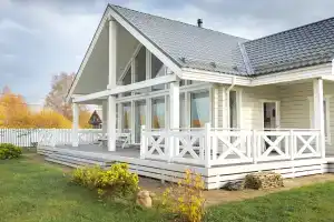 Коттедж на Ладоге в устье реки Морье